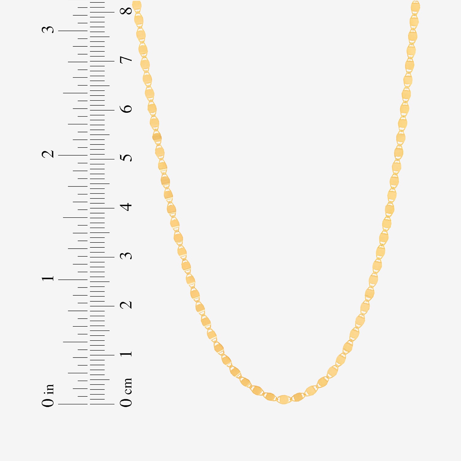 Gold Addiction Womens 10K Gold 18 Inch Chain Necklace