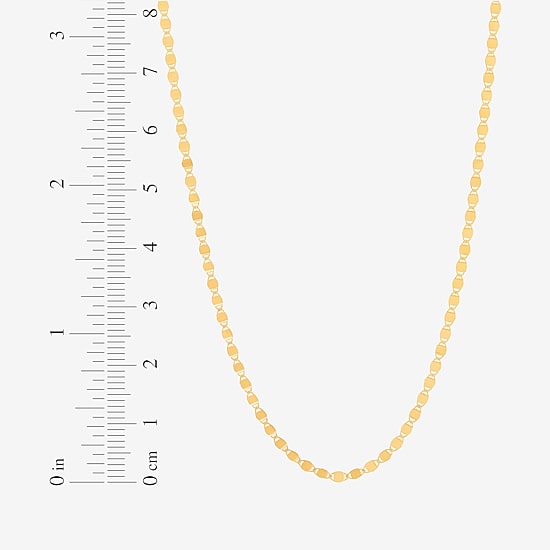Gold Addiction Womens 10K Gold 18 Inch Chain Necklace