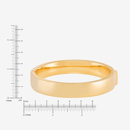 Silver Addiction Womens 14K Gold Over Silver Bangle Bracelet