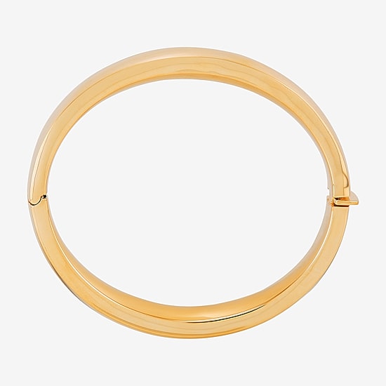 Silver Addiction Womens 14K Gold Over Silver Bangle Bracelet