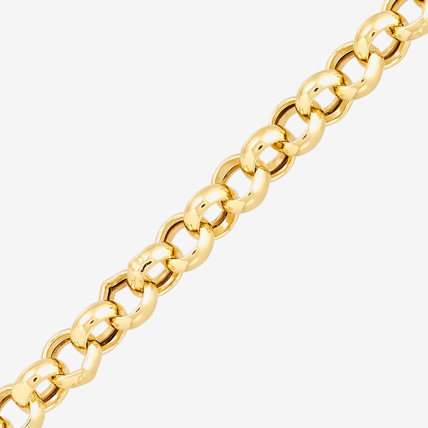 Silver Addiction Womens 14K Gold Over Silver Heart Charm Bracelet