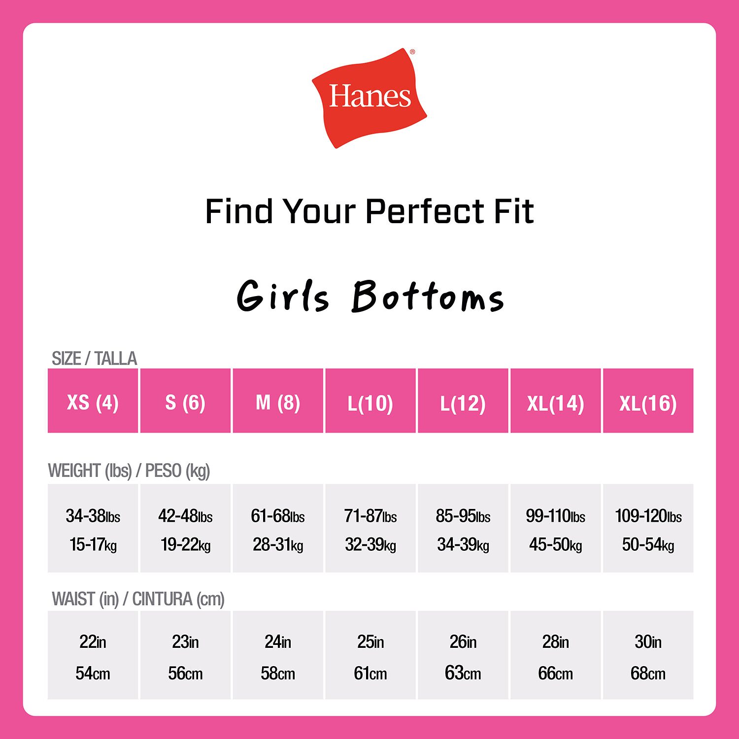 Hanes Originals Ultimate Little & Big Girls 6 Pack SuperSoft Hipster Panty