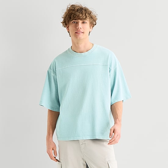 Arizona Oversized Boxy Fit Mens Crew Neck Short Sleeve T-Shirt