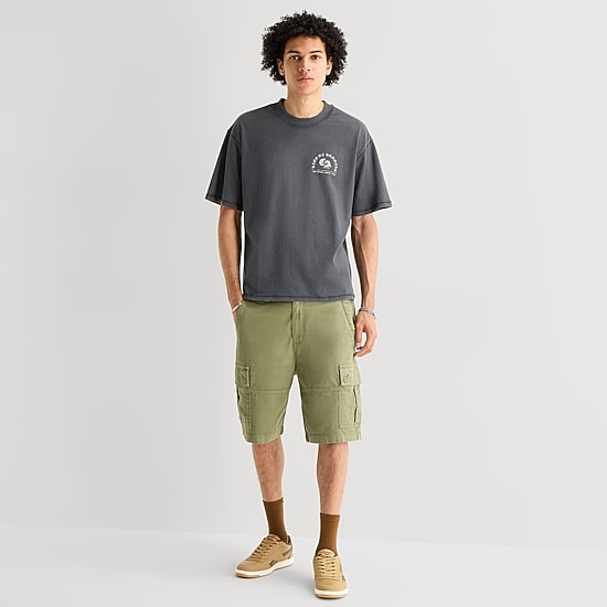 Arizona Mens Crew Neck Short Sleeve Boxy Fit Graphic T-Shirt