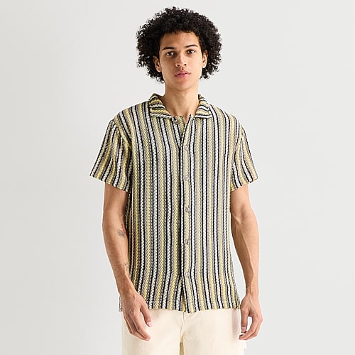 Arizona Mens Short Sleeve Polo Sweater, Medium, Multiple Colors