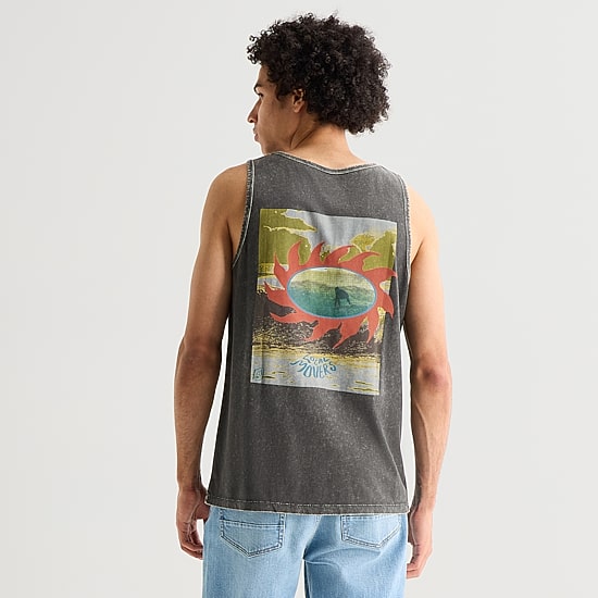 Arizona Mens Crew Neck Sleeveless Tank Top