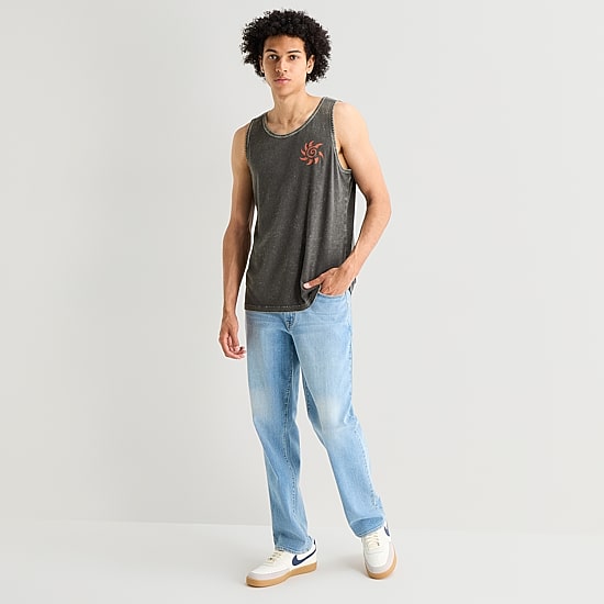 Arizona Mens Crew Neck Sleeveless Tank Top