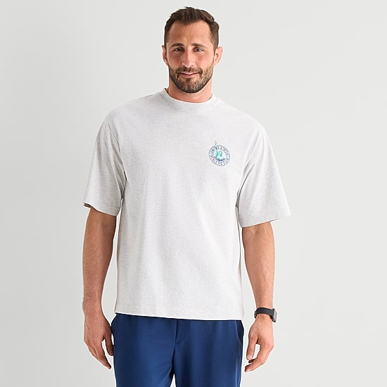 Xersion Mens Round Neck Short Sleeve Regular Fit Graphic T-Shirt