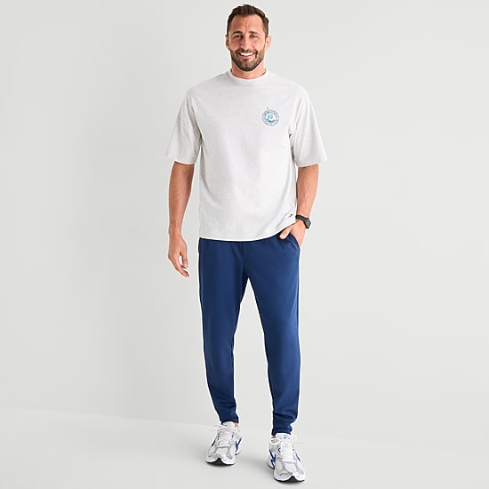 Xersion Mens Round Neck Short Sleeve Regular Fit Graphic T-Shirt