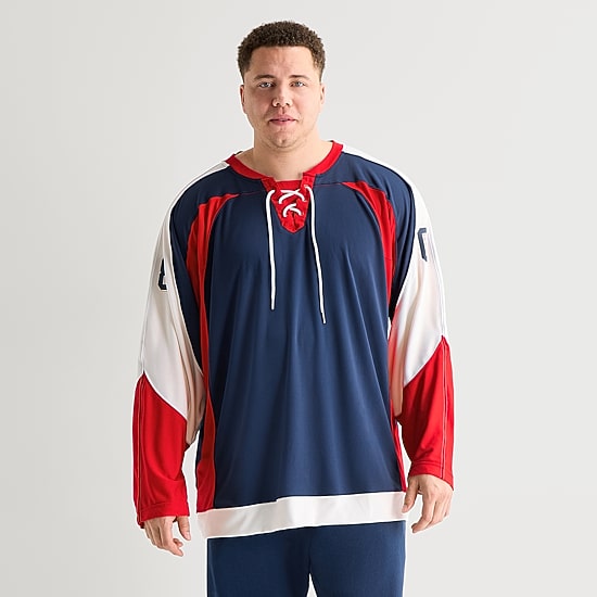 Xersion Mens Y Neck Long Sleeve Moisture Wicking Big and Tall Jersey