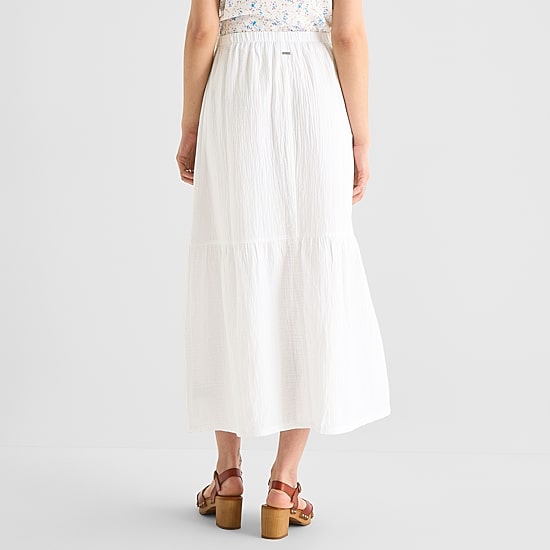 Hurley Womens Juniors Mid Rise Maxi Skirt