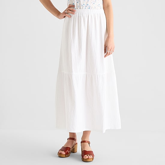 Hurley Womens Juniors Mid Rise Maxi Skirt