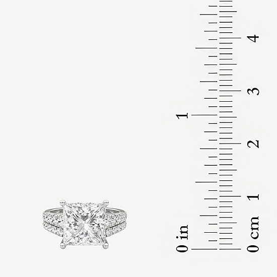 Grown Gorgeous ( F / Vs2 ) Womens 5 3/8 Ct. T.W. Lab Grown White Diamond 14K Gold Side Stone Bridal Set