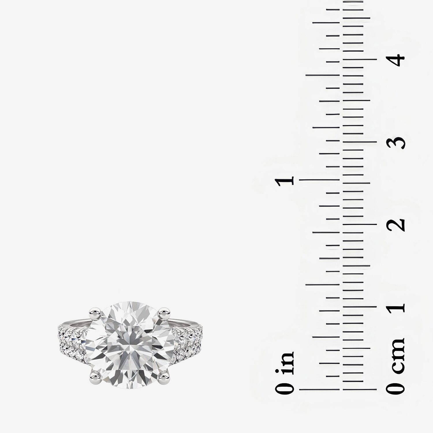 Grown Gorgeous ( F / Vs2 ) Womens 5 3/8 Ct. T.W. Lab White Diamond 14K Gold Round Side Stone Bridal Set