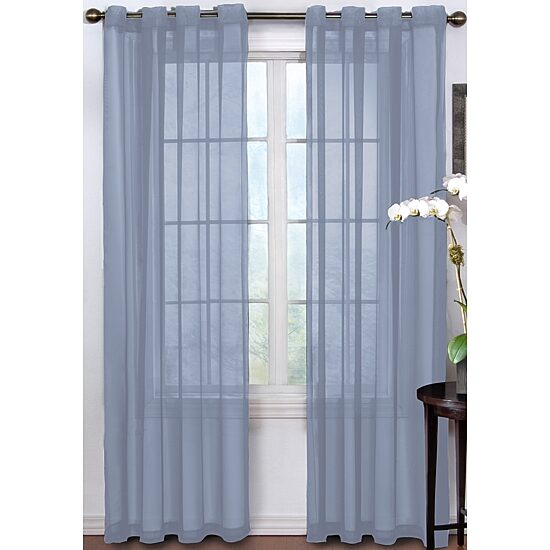Arm And Hammer Curtain Fresh Odor-Neutralizing Grommet Top Sheer Single Curtain Panels