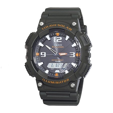 Casio Solar Mens Digital Black Strap Watch Aqs810w-1a4vcf - JCPenney