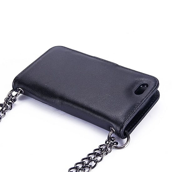 Genuine Leather Phone Case and Wallet Combination with Chain for ﻿iPhone 6S