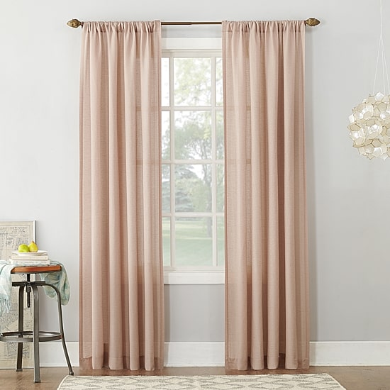 No 918 Amalfi Rod Pocket Sheer Single Curtain Panel