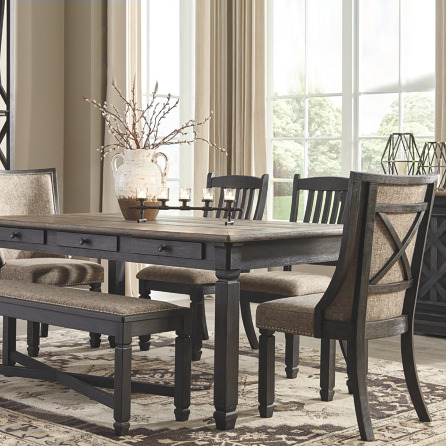 Signature Design by Ashley® Set of 2 Hilton Upholstered Dining Side Chairs