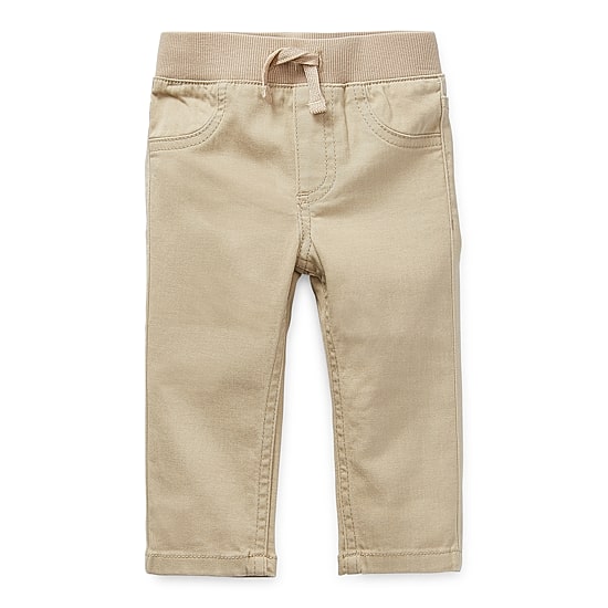 Okie Dokie Baby Boys Straight Original Fit Pull-On Pant