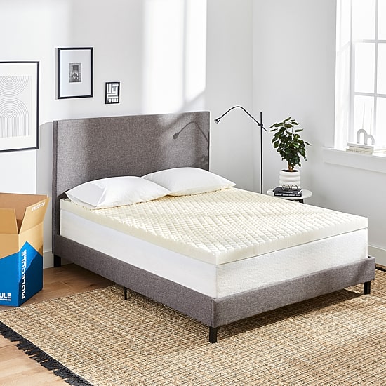 MOLECULE 3-Inch CopperWELL Plush Cooling Gel Infused Memory Foam Mattress Topper
