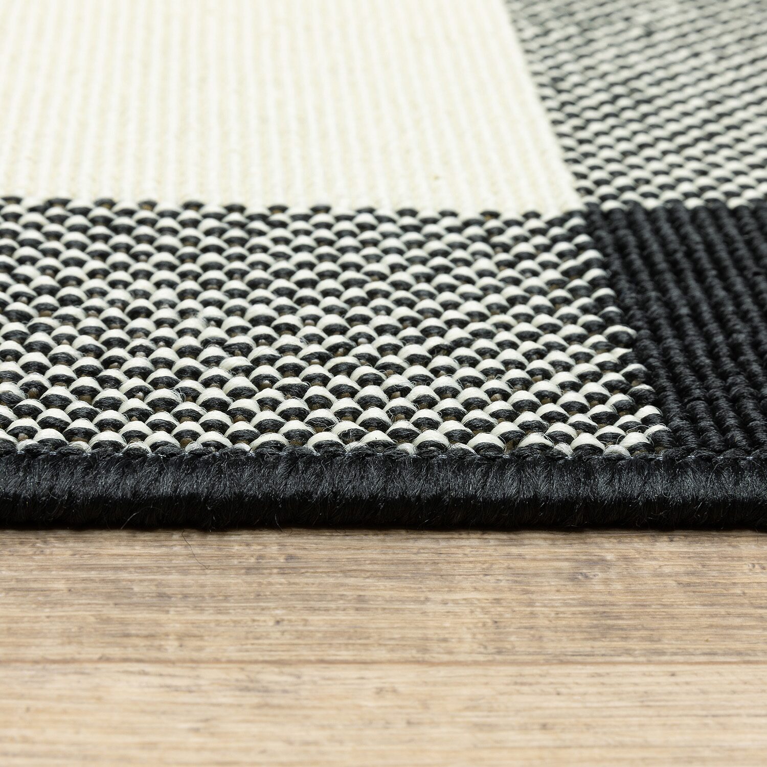 Covington Home Martinique Gingham Plaid Indoor Outdoor Rectangular Area Rug