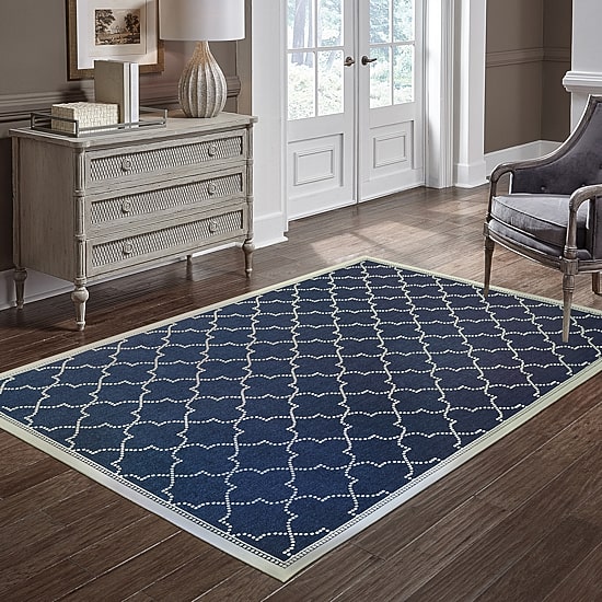 Covington Home Martinique Scallop Trellis Indoor Outdoor Rectangular Accent Rug