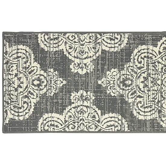 Covington Home Martinique Center 2'3"X7'6" Medallion Indoor Outdoor Rectangular Runner
