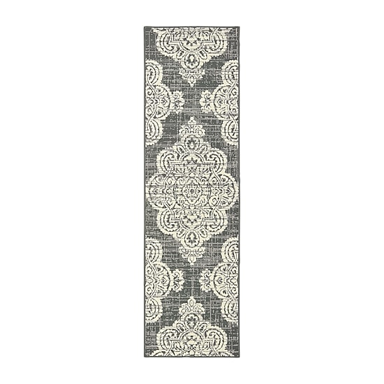 Covington Home Martinique Center 2'3"X7'6" Medallion Indoor Outdoor Rectangular Runner
