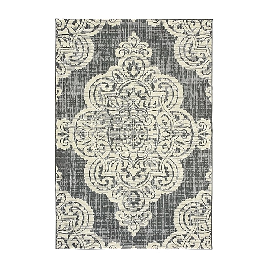 Covington Home Martinique Center Medallion Indoor Outdoor Rectangular Accent Rug