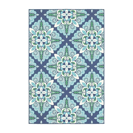 Covington Home Medallion Indoor Outdoor Rectangular Accent Rug