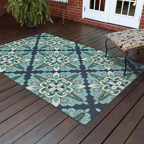 Covington Home Medallion Indoor Outdoor Rectangular Accent Rug