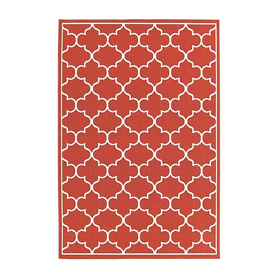 Covington Home Marquesas Scallop Trellis Indoor Outdoor Rectangular Accent Rug