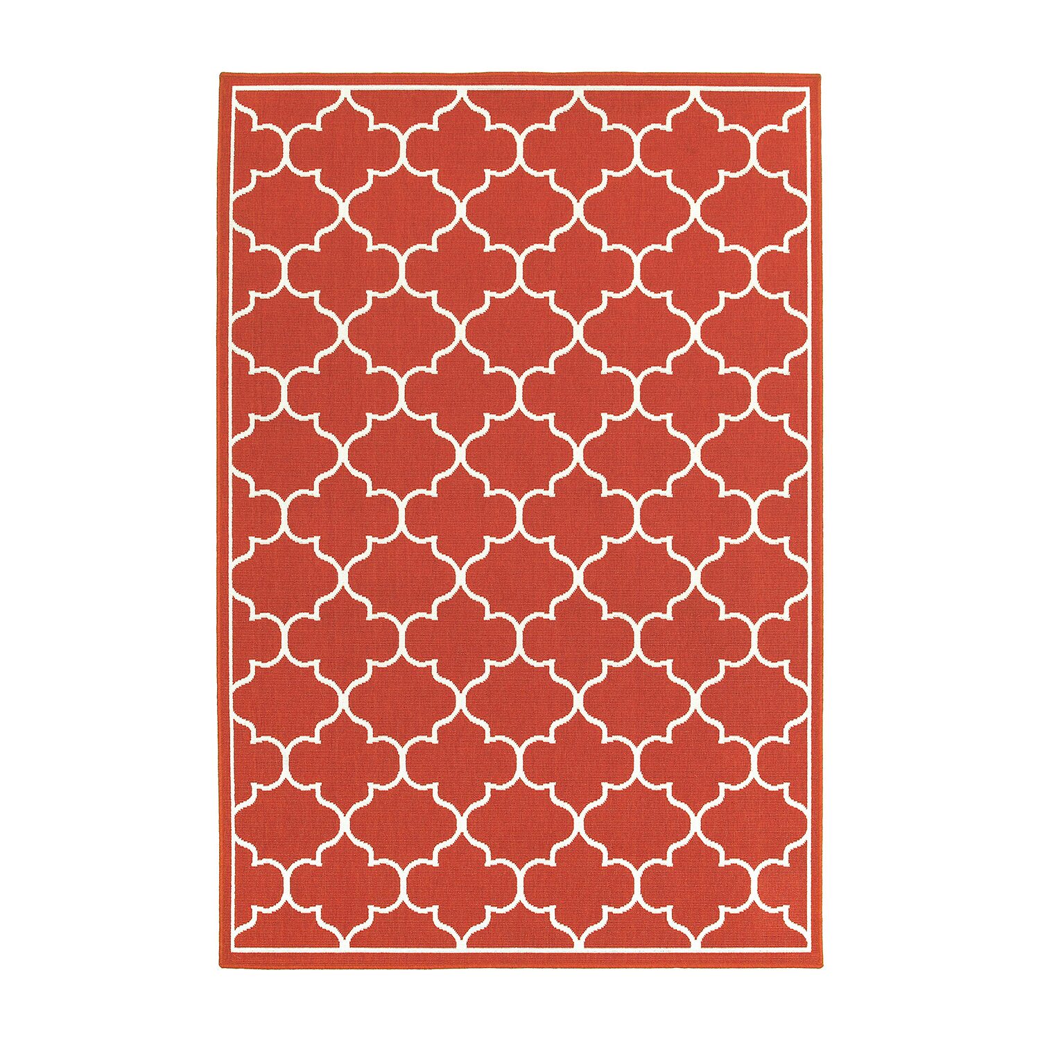 Covington Home Marquesas Scallop Trellis Indoor Outdoor Rectangular Area Rug