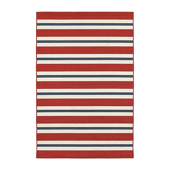 Covington Home Marquesas Striped Indoor Outdoor Rectangular Area Rug