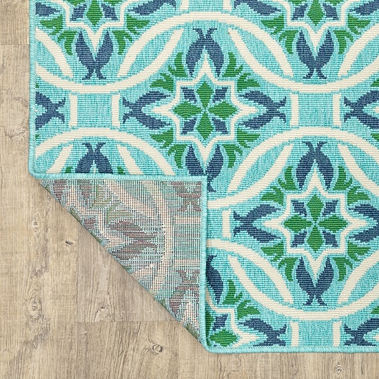 Covington Home Marquesas Floral Trellis Indoor Outdoor Rectangular Area Rug