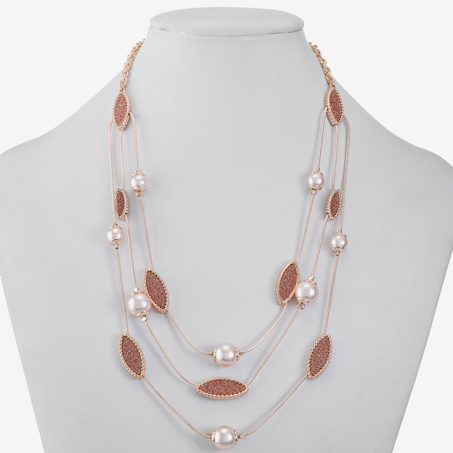 Monet Jewelry Layered Womens 17 Inch Strand Necklace