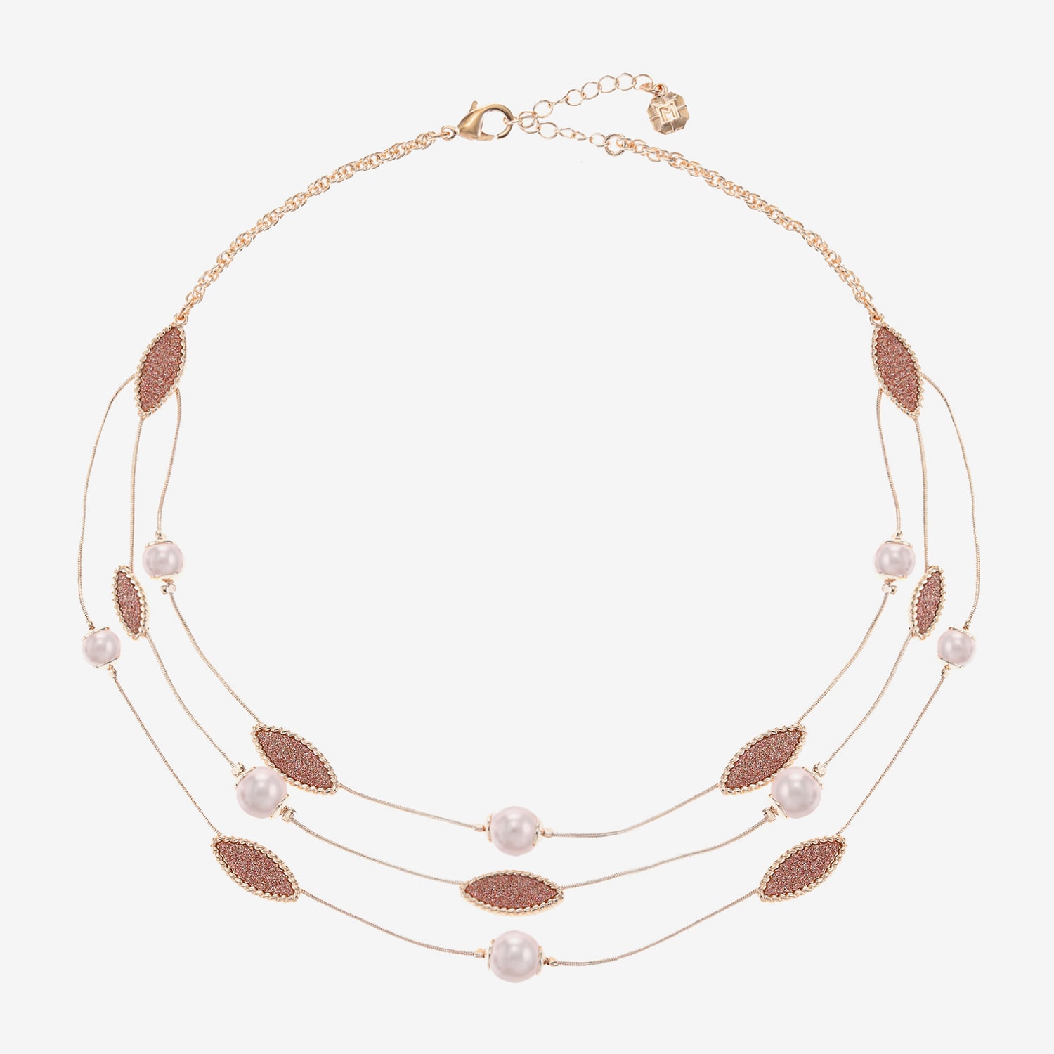 Monet Jewelry Layered Womens 17 Inch Strand Necklace