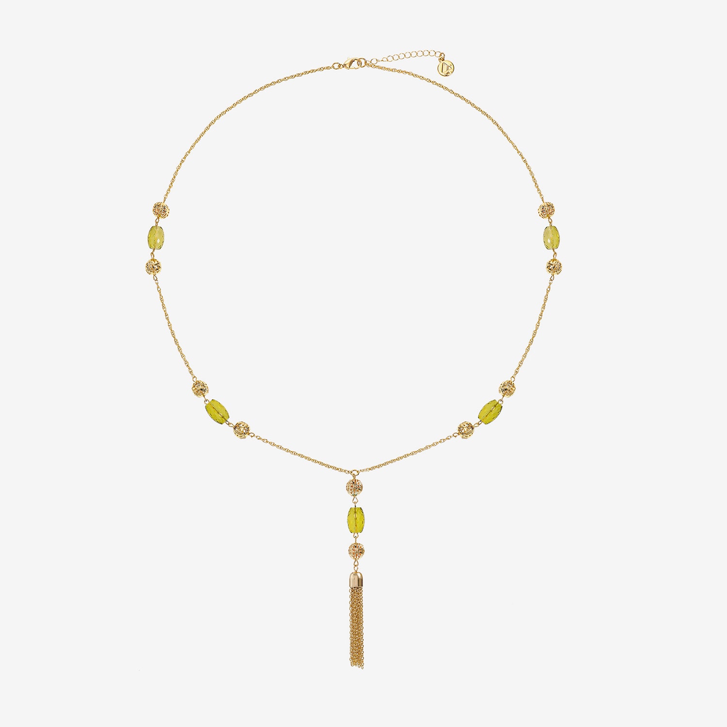 Liz Claiborne Beaded Tassel Womens 30 Inch Pendant Necklace