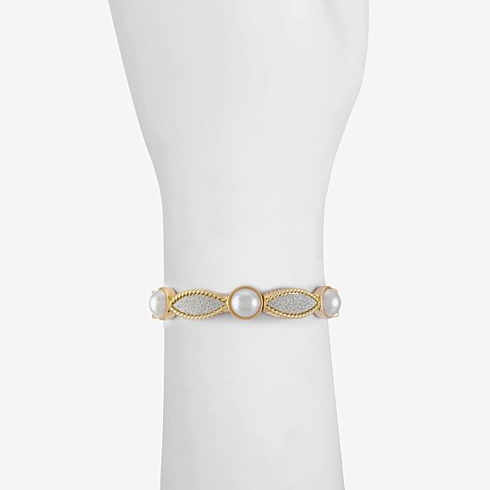Monet Jewelry Womens Simulated Pearl Stretch Bracelet