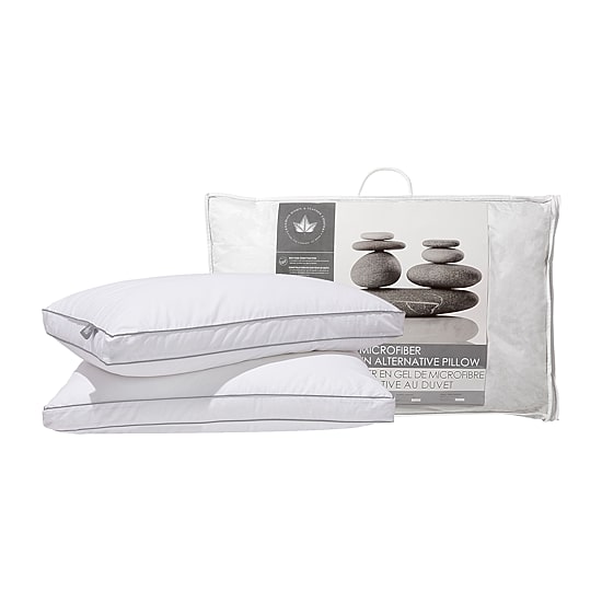 Canadian Down & Feather Company Down Alternative 2 Pack Medium Density Bed Pillow