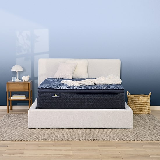 Serta Perfect Sleeper Cobalt Calm 15.25" Plush Pillow Top - Mattress Only
