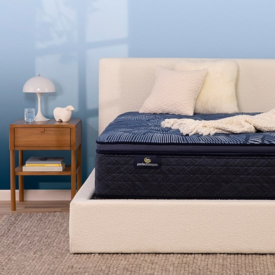 Serta Perfect Sleeper Cobalt Calm 15.25" Plush Pillow Top - Mattress Only