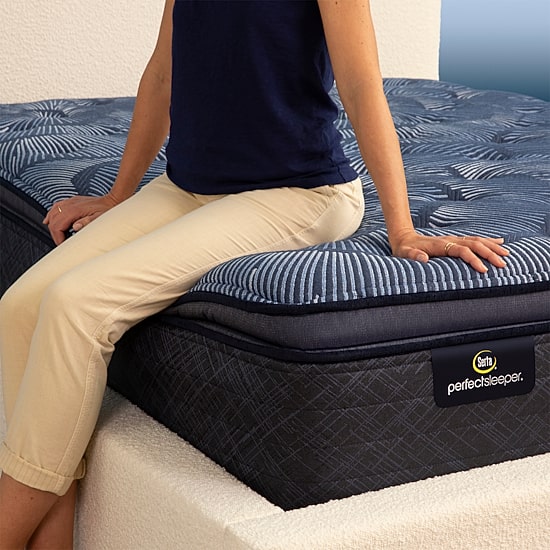 Serta Perfect Sleeper Cobalt Calm 15.25" Plush Pillow Top - Mattress Only