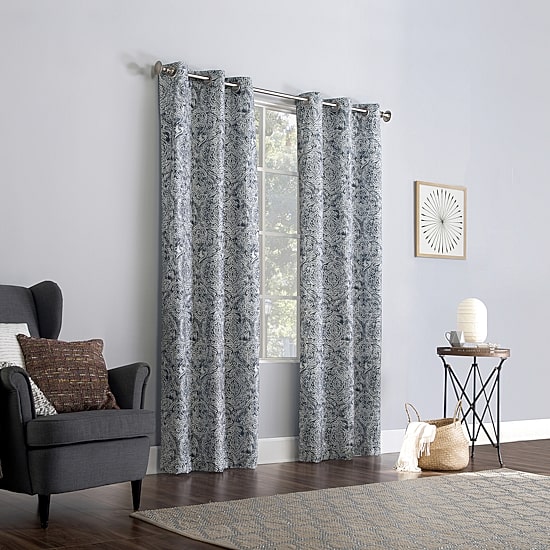 No 918 Kenji Grommet Top Energy Saving Sheer Single Curtain Panel