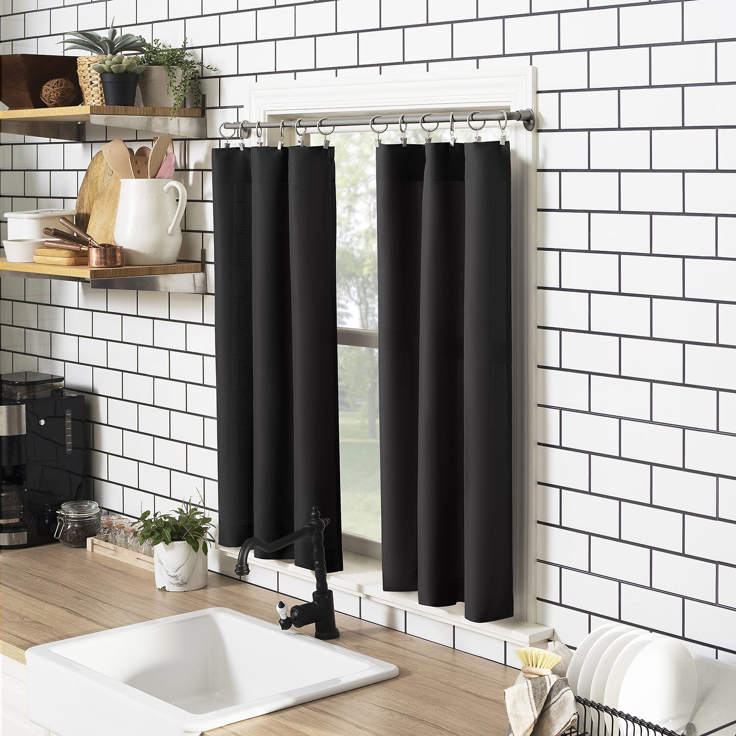 No 918 Martine 3-pc. Rod Pocket Window Tier
