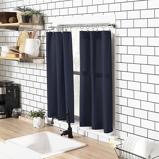 No 918 Martine 3-pc. Rod Pocket Window Tier