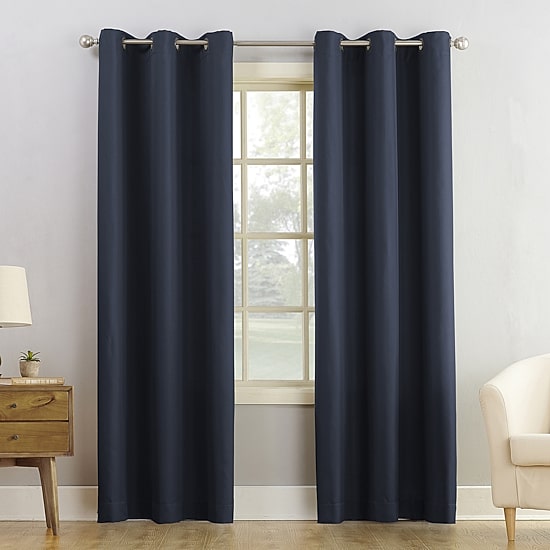 No 918 Montego Grommet Top Light-Filtering Single Curtain Panel