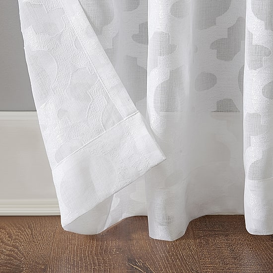 No 918 Yvette Rod Pocket Sheer Single Curtain Panel