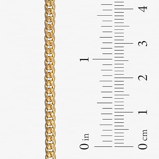 Made in Italy Unisex Adult 14K Gold 18 Inch Cuban Chain Necklace